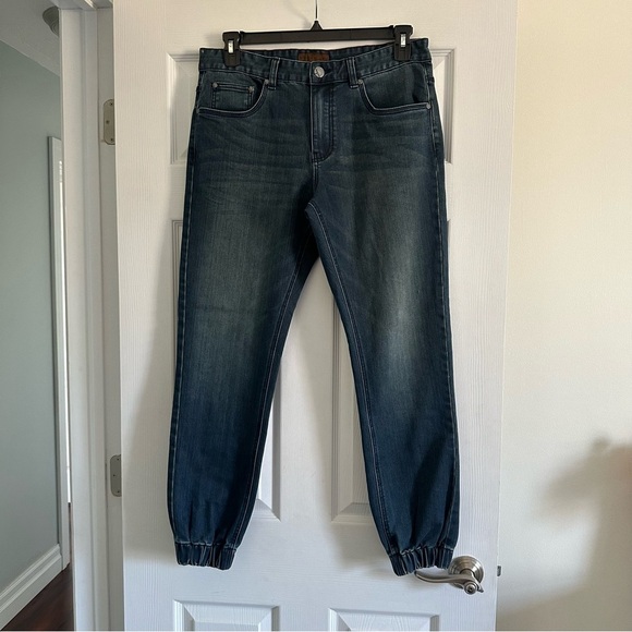 Size 33 Tainted Denim Cotton Jeans Joggers - Picture 1 of 7